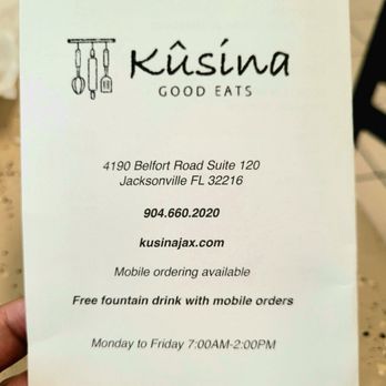 Kusina - To-Go Menu (5.21.2021) - Filipino Near Me - Jacksonville, Florida