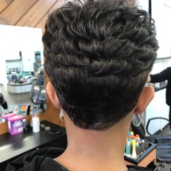 Short hair Cut.
