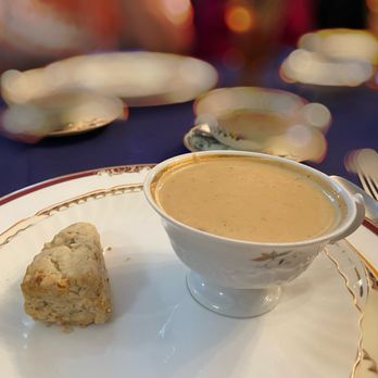 22 Moons Tea Room - Cream of potato soup and onion scone. - Tea Rooms Near Me - Valrico, Florida