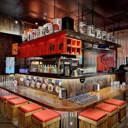 Bar seating area - Free WiFi