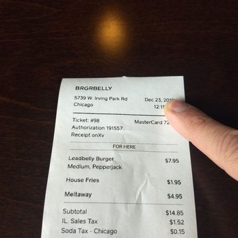 BRGRBELLY - Not bad for $16.56 - Burgers Near Me - Chicago, Illinois