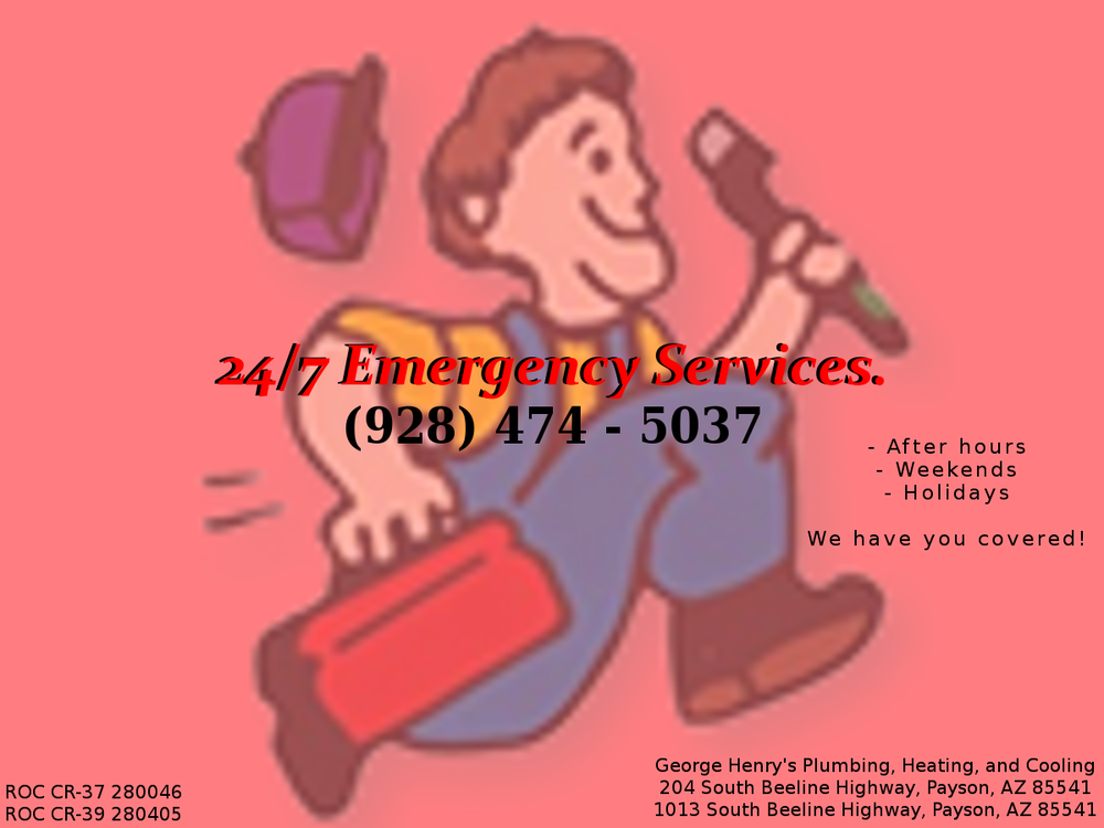 Slide of George Henry's Plumbing, Heating, & Cooling