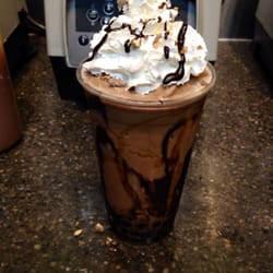 Bomboba - Chocolate Carmel Eruption with whip cream