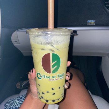 Coffee or Tea? - Jumbo Honeydew Melon milk tea with boba - Coffee & Tea Near Me - Honolulu, Hawaii Coffee or Tea? - Jumbo Honeydew Melon milk tea with boba - Coffee & Tea Near Me - Honolulu, Hawaii