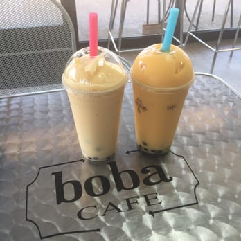 Boba Cafe - Peach and Papaya smoothies - Bubble Tea Near Me - Ewa Beach, Hawaii