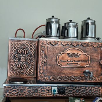 Nonna Amina Turkish Bakery - Super pretty embossed copper dispenser/burner - Bakeries Near Me - Woodbridge, Ontario Nonna Amina Turkish Bakery - Super pretty embossed copper dispenser/burner - Bakeries Near Me - Woodbridge, Ontario