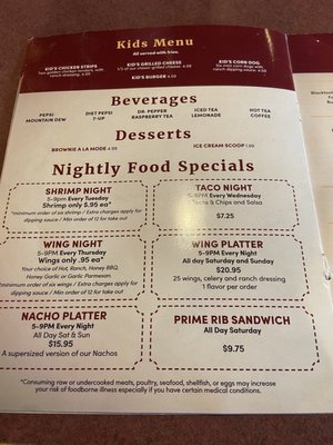 Menu photo 4 Uncle Charlie's Cheyenne, WY