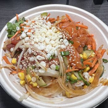Crazy Poke - LARGE POKE BOWL (3 Protein Scoops) - Poke Near Me - Miami, Florida