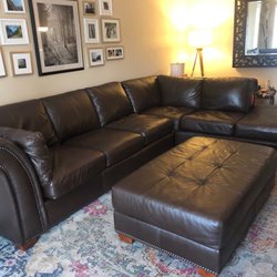 Iverson's Furniture - Leather sectional
