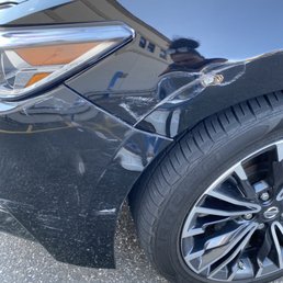 This was from the fender bender