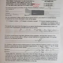 Del Amo Behavioral Health System - 5250 14 day hold 2/11/2024 that I did not see until after my lawyer got me released 2/12/2024