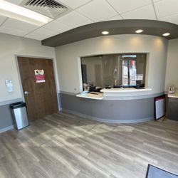IU Health Urgent Care - Front Desk area in the waiting room