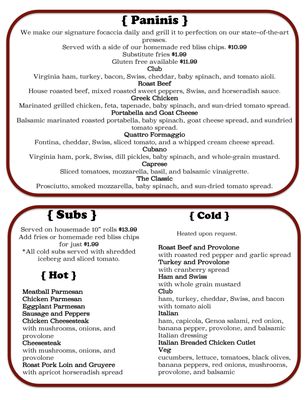 Menu photo 4 Del Vecchios - Asheville Asheville, NC