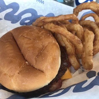 Culver's - Double Cheddar Butter Burger with Bacon and Onion Rings - Burgers Near Me - Hartland, Michigan Culver's - Double Cheddar Butter Burger with Bacon and Onion Rings - Burgers Near Me - Hartland, Michigan