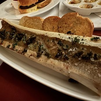 The Log Cabin Restaurant - Bone marrow, a must get for the price! - New American Near Me - Leola, Pennsylvania The Log Cabin Restaurant - Bone marrow, a must get for the price! - New American Near Me - Leola, Pennsylvania