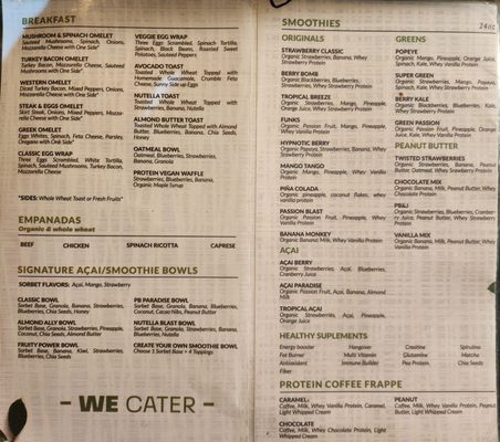 Menu photo 3 Smoothie Spot Davie, FL