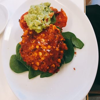Bills Surry Hills - Corn fritters with avocado - Australian Near Me - Surry Hills, NSW Bills Surry Hills - Corn fritters with avocado - Australian Near Me - Surry Hills, NSW