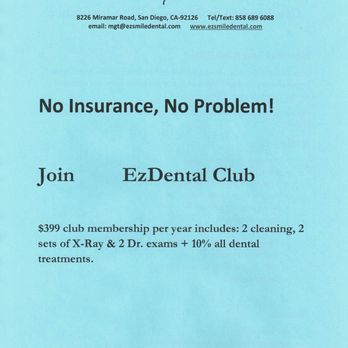 Ezsmile Dental - 2026 Special Promotion,
EzDental Club - General Dentistry Near Me - San Diego, California Ezsmile Dental - 2026 Special Promotion,
EzDental Club - General Dentistry Near Me - San Diego, California