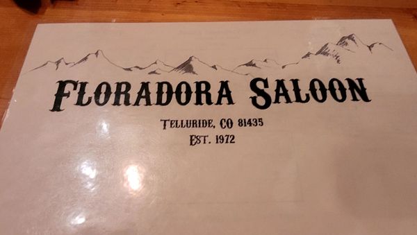 Menu photo 5 Floradora Saloon Telluride, CO