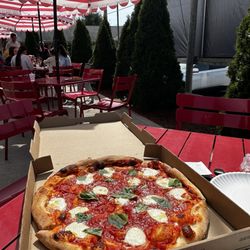 Cruze Farm Pizza Barn - Margherita pizza for National Pi-Day.