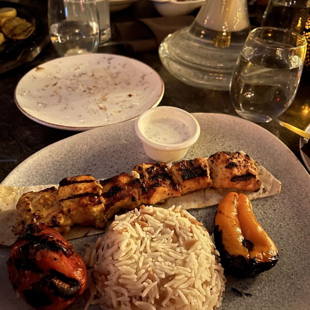Knife Modern Mediterranean - Chicken kabob - Mediterranean Near Me - Atlanta, Georgia Knife Modern Mediterranean - Chicken kabob - Mediterranean Near Me - Atlanta, Georgia