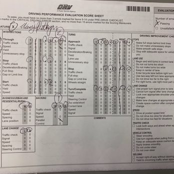 Click2driversed - Score sheet - Driving Schools Near Me - Sherman Oaks, California Click2driversed - Score sheet - Driving Schools Near Me - Sherman Oaks, California