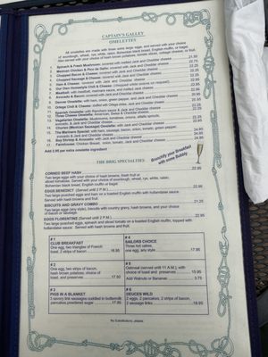 Menu photo 2 The Brig Restaurant Dana Point, CA Menu photo 2 The Brig Restaurant Dana Point, CA