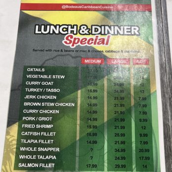 Bodeau's Caribbean Cuisine - menu - Haitian Near Me - Las Vegas, Nevada Bodeau's Caribbean Cuisine - menu - Haitian Near Me - Las Vegas, Nevada