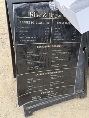 Menu photo 1 Rise & Brew Coffee Valley Center, CA