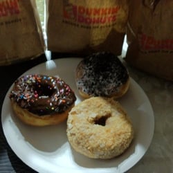 Dunkin' - Dunkin' Donuts - chocolate glazed, coconut crumb, & Oreo