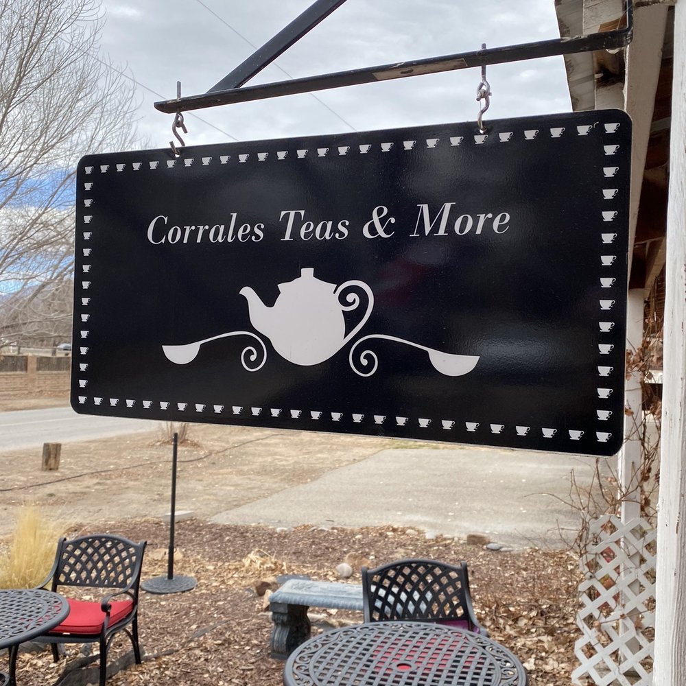 Outdoor patio and signage Outdoor patio and signage