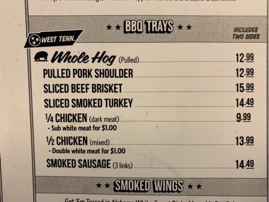Menu photo 3 Martin's Bar-B-Que Joint Vestavia Hills, AL Menu photo 3 Martin's Bar-B-Que Joint Vestavia Hills, AL