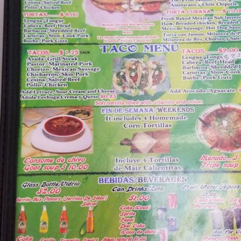 Taqueria San Angel - Menu - Mexican Near Me - Columbus, Ohio