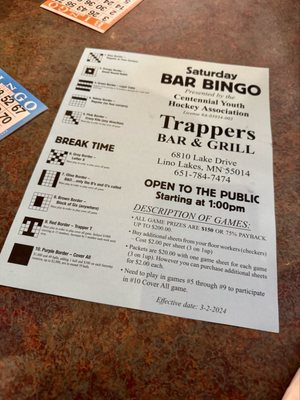 Menu photo 1 Trappers Bar and Grill Lino Lakes, MN