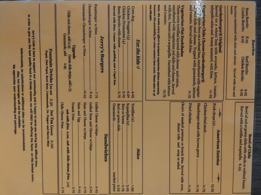 Menu photo 7 Jerry's Cafe Gallup, NM