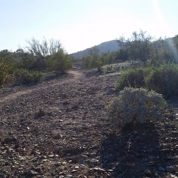 Pima Canyon South Mountain - One of the flatter sections of the trail. - Hiking Near Me - Phoenix, Arizona