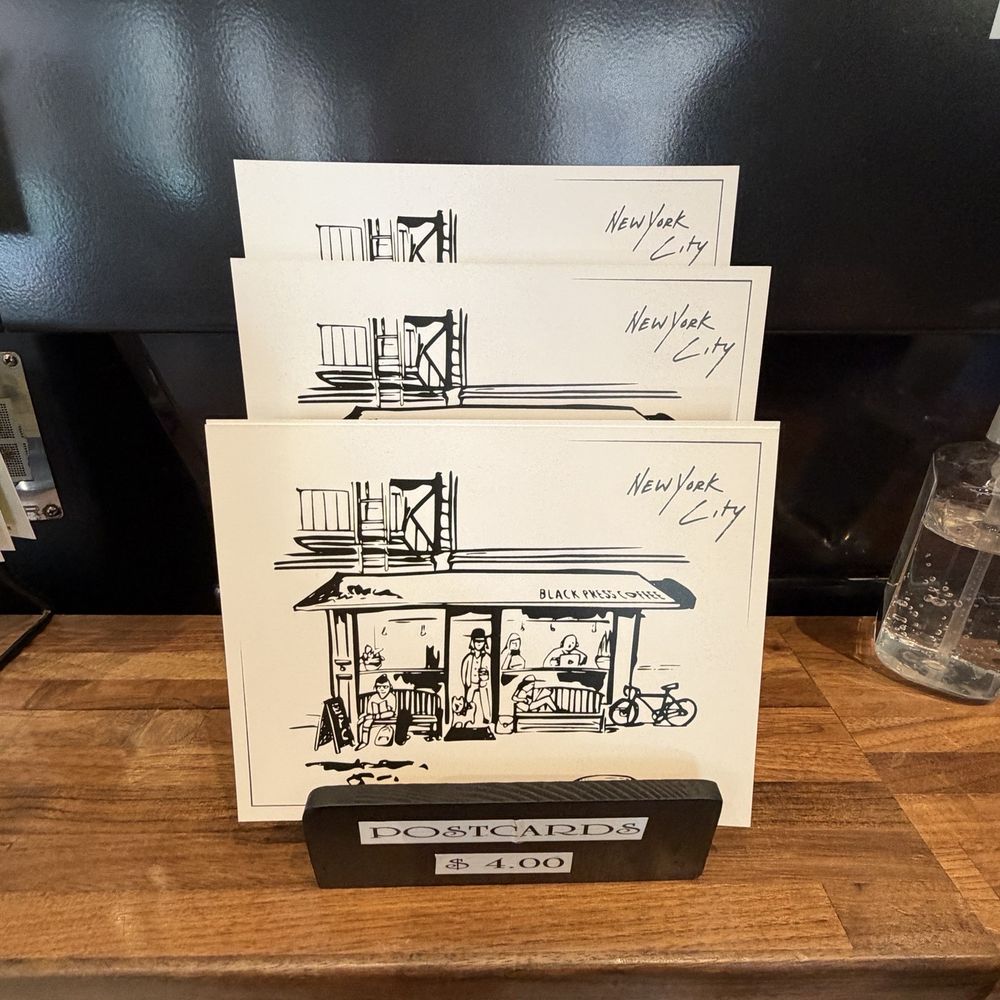 Black Press Coffee - postcards - Coffee & Tea Near Me - New York, New York Black Press Coffee - postcards - Coffee & Tea Near Me - New York, New York