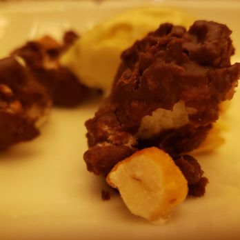 Fork - Chocolate covered angel food cake with vanilla ice cream - New American Near Me - Philadelphia, Pennsylvania Fork - Chocolate covered angel food cake with vanilla ice cream - New American Near Me - Philadelphia, Pennsylvania
