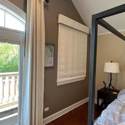 Black out Roman shades