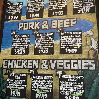 Cabo Bob's Burritos - Menu - Mexican Near Me - Austin, Texas