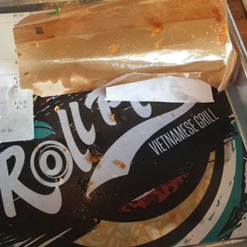 Roll Play - Tray and my bill drenched in grease! - Vietnamese Near Me - Vienna, Virginia Roll Play - Tray and my bill drenched in grease! - Vietnamese Near Me - Vienna, Virginia