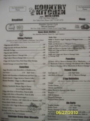 Menu photo 7 Kountry Kitchen With Love Vero Beach, FL