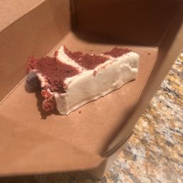 Well that should be a 4" slice of Red Velvet cake.