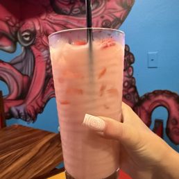 Strawberry horchata