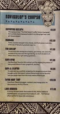 Menu photo 3 4 Kahunas Tiki Lounge Arlington, TX