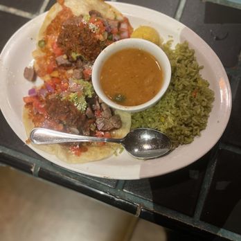 El Torito Grill - Vampire taco plate with beans and rice complete picture - Mexican Near Me - Brea, California