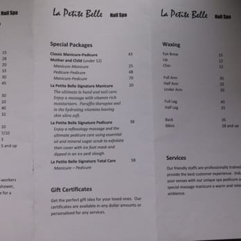La Belle Nail Spa Prices Nail And Manicure Trends