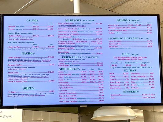 Menu photo 8 Taqueria Guadalajara San Leandro, CA