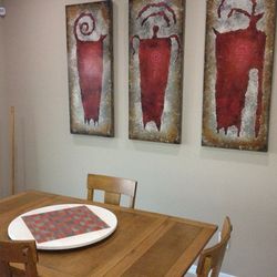 Greg Kinne Design Studio - Ben Kinne etched concrete mounted on our dining room wall in our Arizona desert home. We enjoy it every moment of every day.