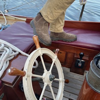 Schooner Olad - Foot steering by a proficient sailor and captain! - Boating Near Me - Camden, Maine Schooner Olad - Foot steering by a proficient sailor and captain! - Boating Near Me - Camden, Maine